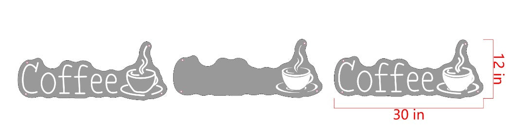 Coffee Custom UV Printed Neon Sign