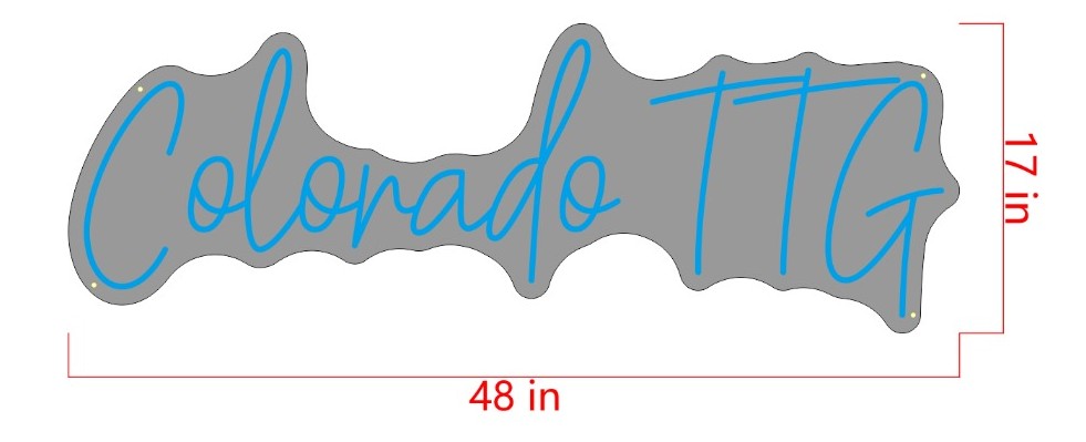 Colorado TTG Custom Neon Sign (Size Option 2)