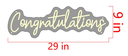 Congratulations Custom Neon Sign
