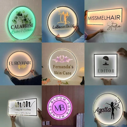 Dubai Cafe Custom Acrylic Backlit Sign - Light Your Way