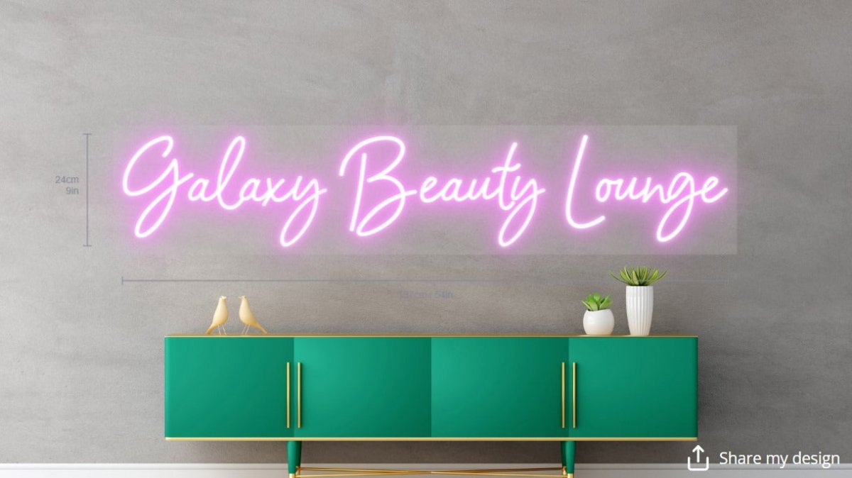 Galaxy Beauty Lounge Custom Neon Sign - Light Your Way