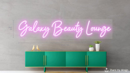 Galaxy Beauty Lounge Custom Neon Sign - Light Your Way