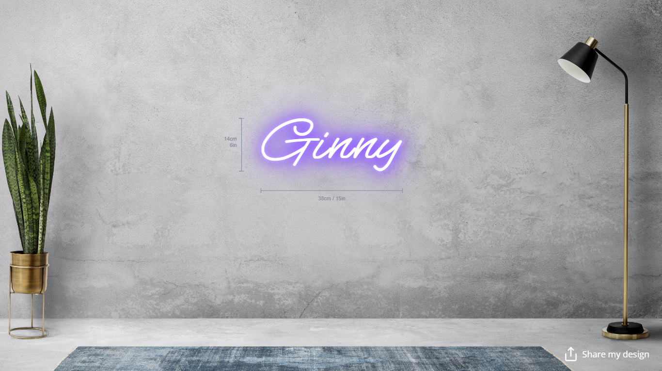 Ginny - Custom Neon Sign for Jennifer - Light Your Way