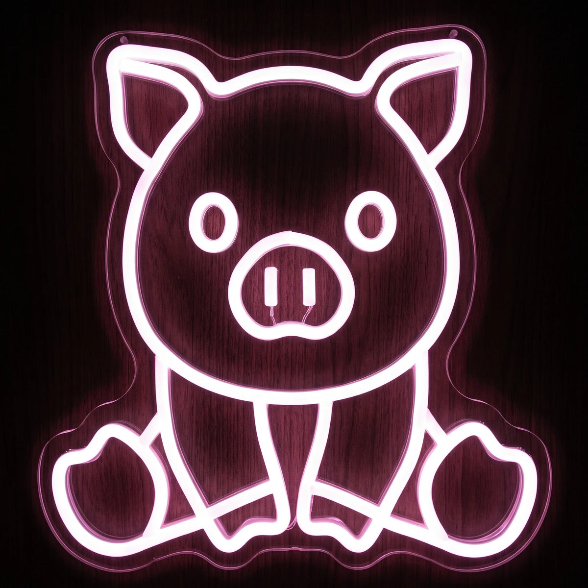 Happy Piglet LED Neon Sign