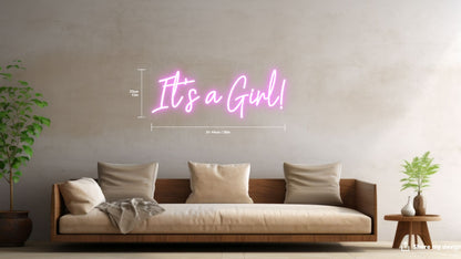 It's a Girl Custom Neon Sign