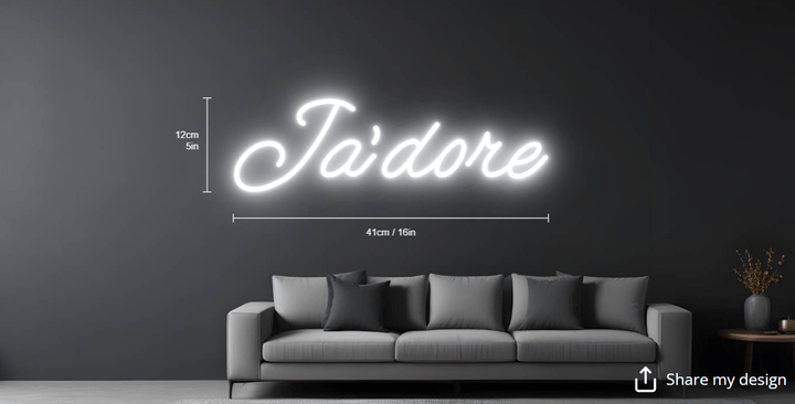 Ja'adore Custom Neon Sign - Light Your Way