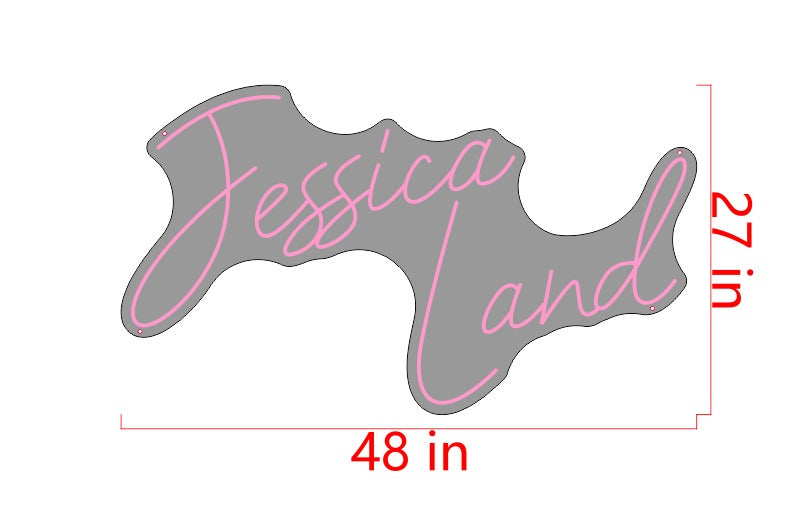 Jessica Land Custom Neon Sign