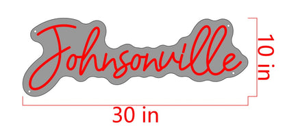 Johnsonville Custom Neon Sign (Size Option 1)