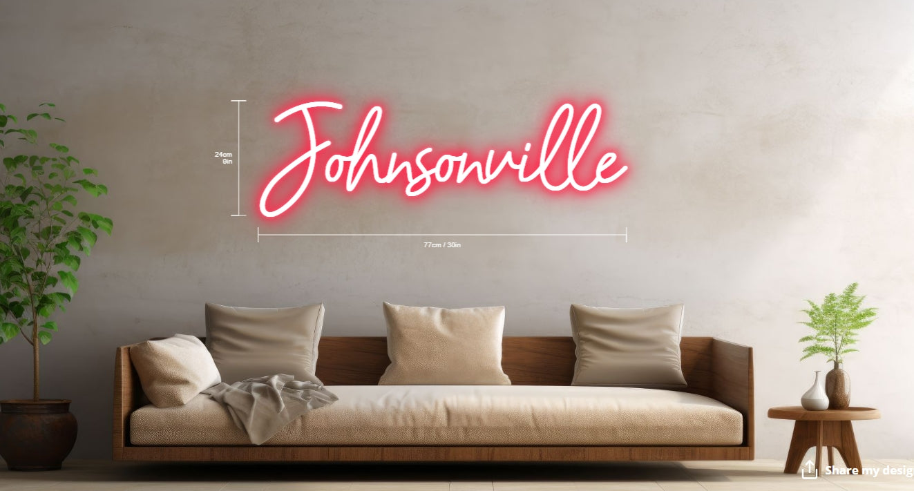 Johnsonville Custom Neon Sign (Size Option 1)