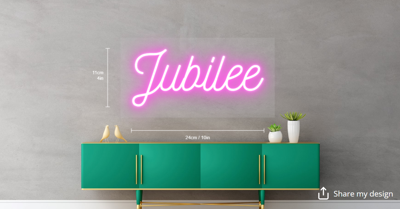 Jubilee Custom Neon Sign