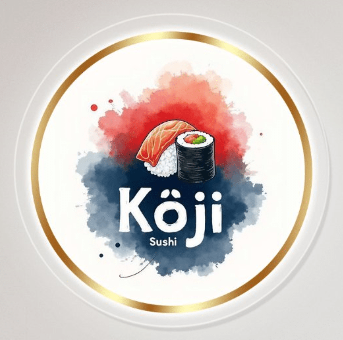 Koji Sushi Custom Backlit Acrylic Sign - Light Your Way