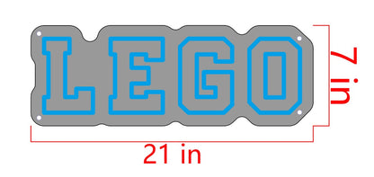 LEGO Custom Neon Sign (Design Option #2)
