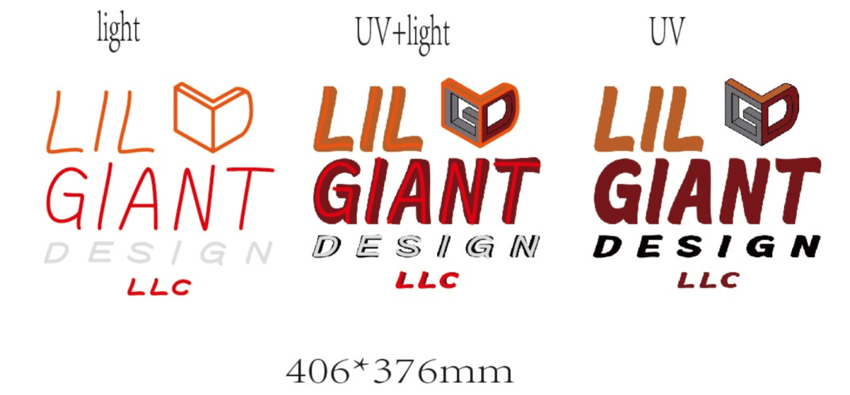 Lil Giant Design LLC Custom Printed Logo Neon Sign - Light Your Way