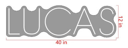 Lucas Custom Neon Sign (Design Option #2)