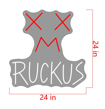 M Ruckus Custom Neon Sign
