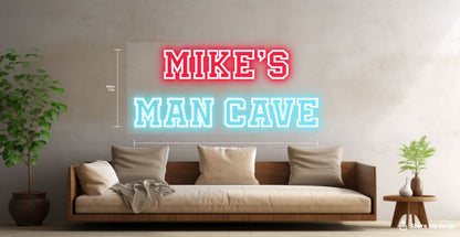 Mike's Man Cave Custom Neon Sign (Size Option #2)