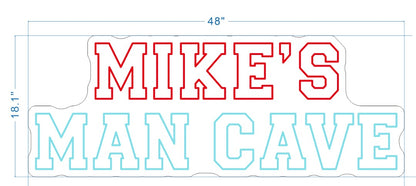Mike's Man Cave Custom Neon Sign (Size Option #2)