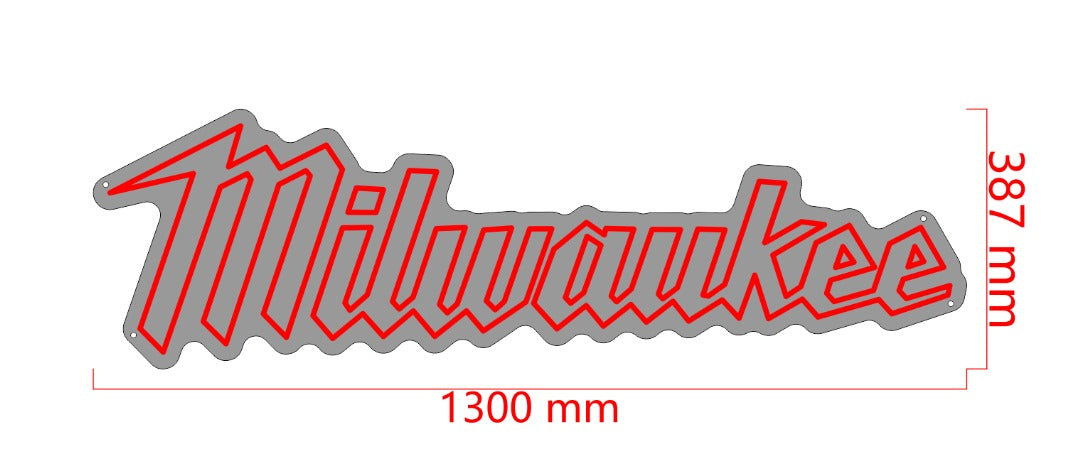 Milwaukee Custom Neon Sign (Design Option #2)