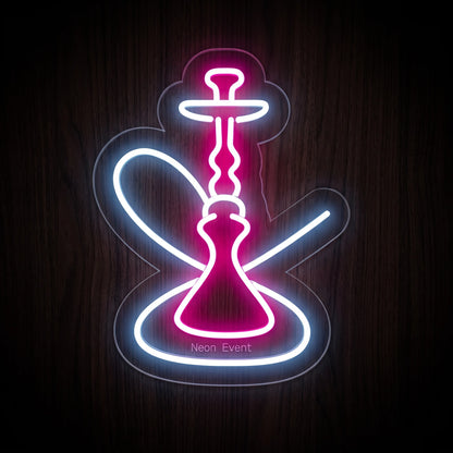 Neon Hookah Lounge LED Neon Sign | Recreational Decor