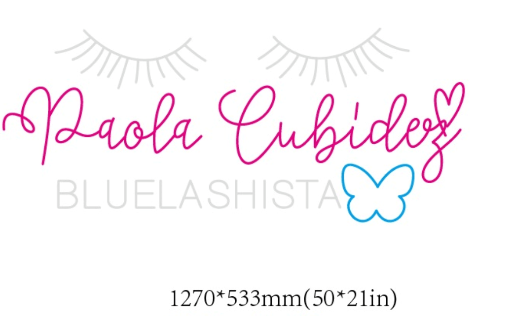 Paola Cubide BLUELASHISTA - Custom Neon Sign - Light Your Way