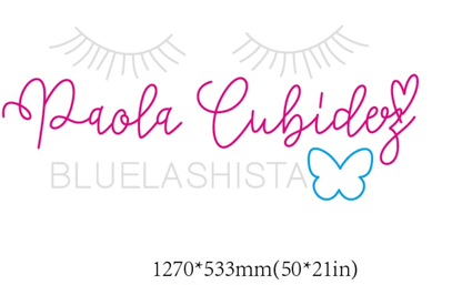 Paola Cubide BLUELASHISTA - Custom Neon Sign - Light Your Way