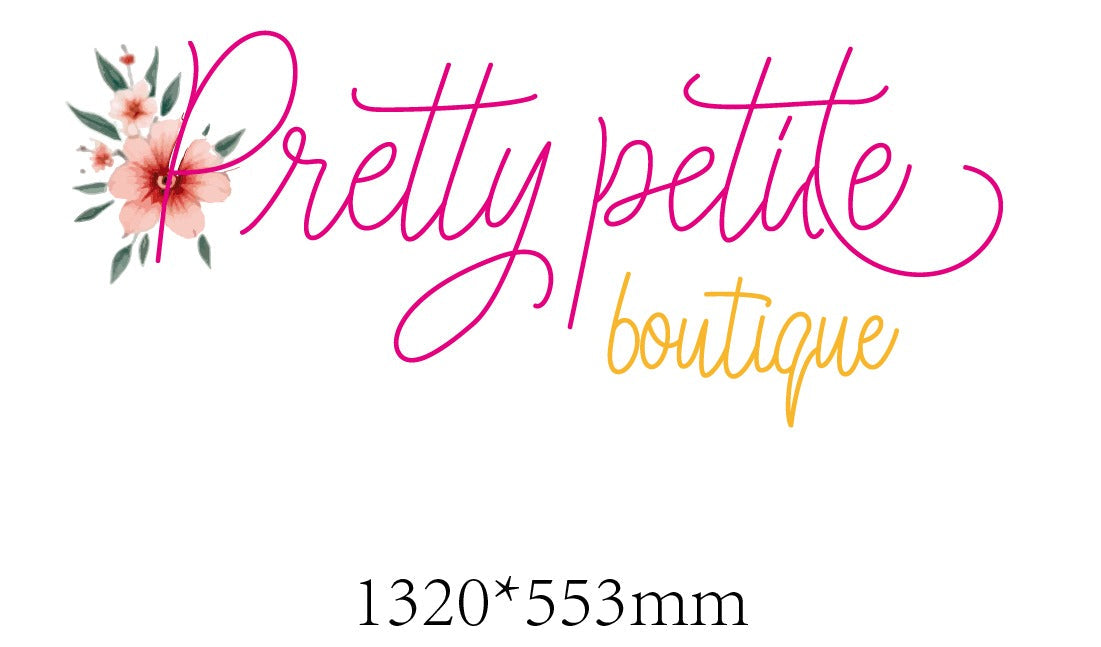 Pretty Petite Boutique Custom Neon Sign (Updated Design Version)
