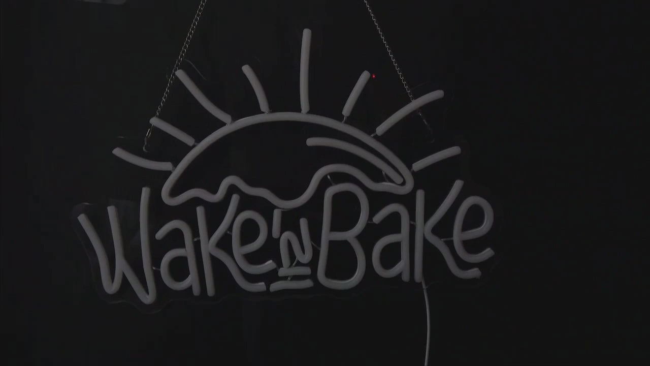 Product video demonstrating the neon sign