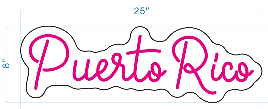 Puerto Rico Custom Neon Sign