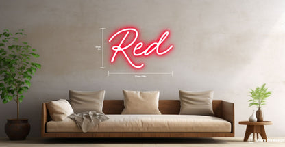 Red Custom Neon Sign