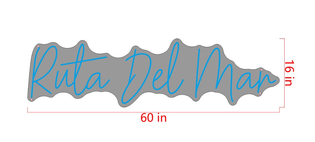 Ruta Del Mar Custom Neon Sign (Bigger Size Version)