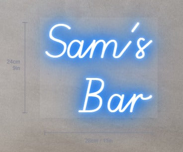 Sam's Bar Custom Neon Sign