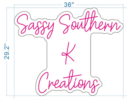 Sassy Southern K Creations Custom Neon Sign