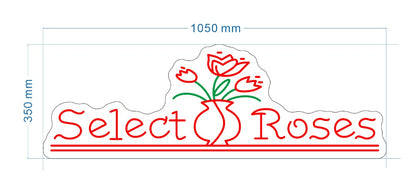Select Roses Custom Neon Sign
