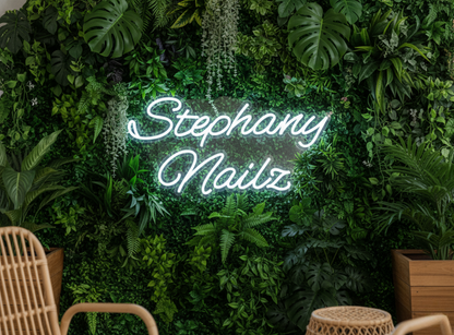 Stephany Nailz Custom Neon Sign (Updated Sizing and Quote)