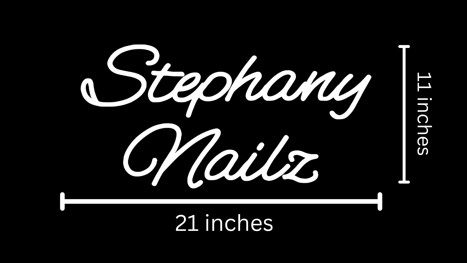 Stephany Nailz Custom Neon Sign (Updated Sizing and Quote)