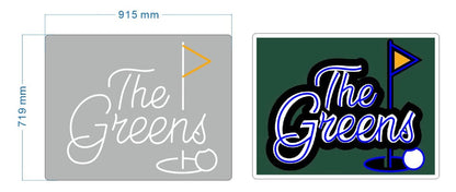 The Greens Custom Neon Sign - Light Your Way