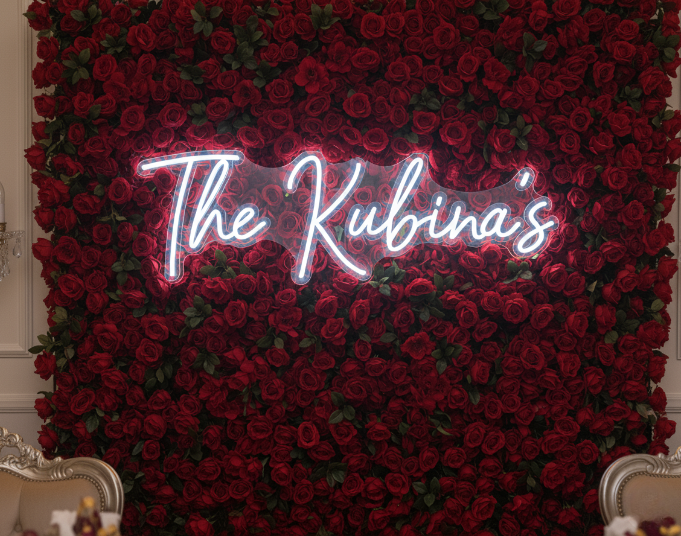 The Kubina's Custom Neon Sign