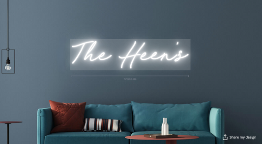 The Heen's Custom Neon Sign