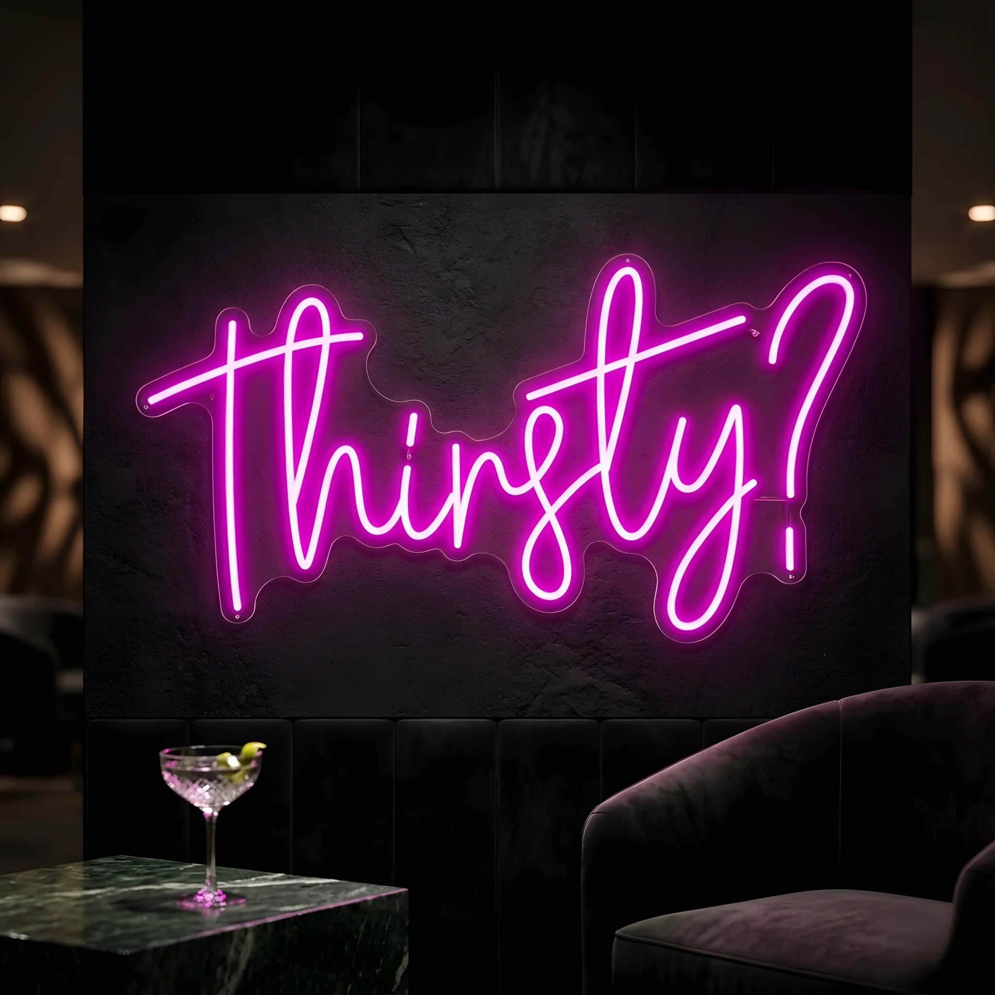Thirsty Neon Sign