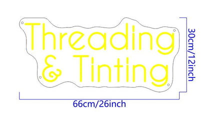 Threading & Tinting Custom Neon Sign (RGB Version) - Light Your Way