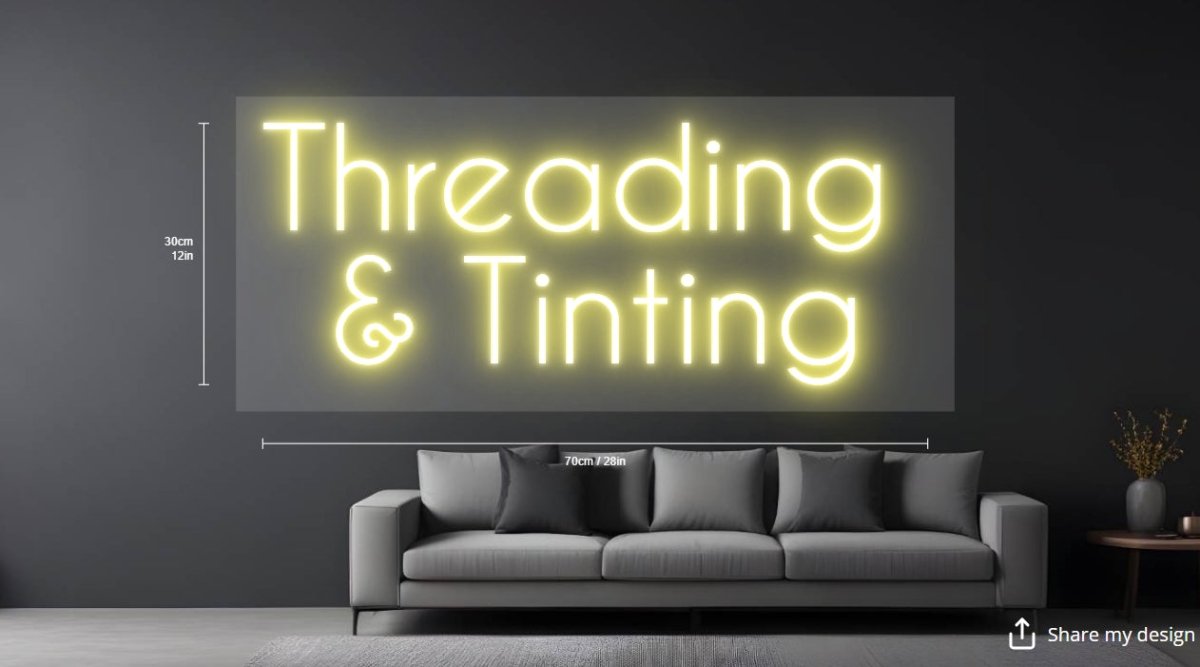 Threading & Tinting Custom Neon Sign (RGB Version) - Light Your Way