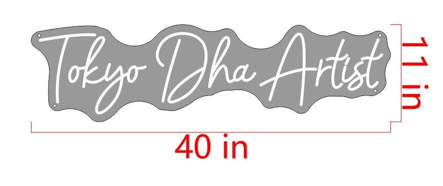 Tokyo Dha Artist Custom Neon Sign (Size Option 1)