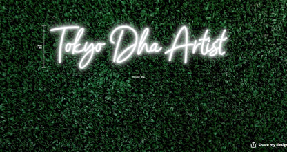 Tokyo Dha Artist Custom Neon Sign (Size Option 1)