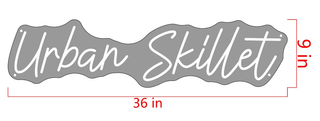 Urban Skillet Custom Neon Sign (Design Option #1)