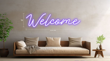 Welcome Custom Neon Sign