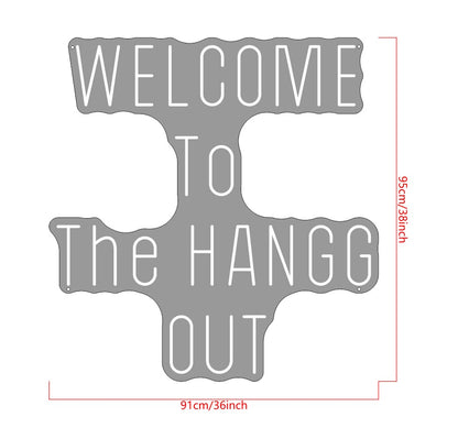 Welcome to the Hangg Out Custom Neon Sign (Discounted Quote)