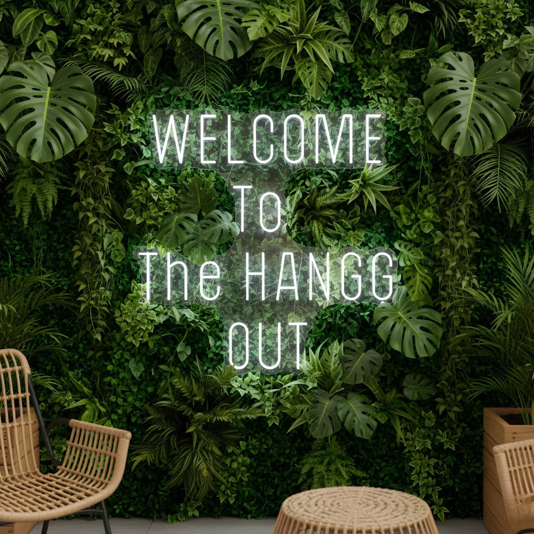 Welcome to the Hangg Out Custom Neon Sign (Discounted Quote)